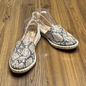 Mediterranea D’orsay Leather Suede Flats Sz 9